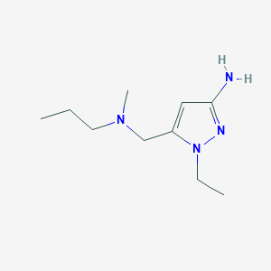 molecular formula C10H20N4 B2718801 1-ethyl-5-{[methyl(propyl)amino]methyl}-1H-pyrazol-3-amine CAS No. 1856029-49-6