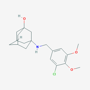 3-[(3-Chloro-4,5-dimethoxybenzyl)amino]-1-adamantanol