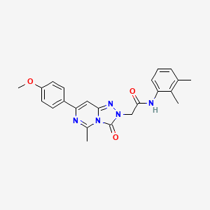 molecular formula C23H23N5O3 B2718839 1-methyl-3-(4-methylbenzyl)-7-pyridin-4-ylpyrimido[4,5-d]pyrimidine-2,4(1H,3H)-dione CAS No. 1251704-69-4