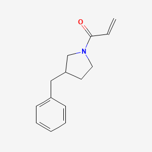 molecular formula C14H17NO B2718840 1-(3-Benzylpyrrolidin-1-yl)prop-2-en-1-one CAS No. 2176544-69-5