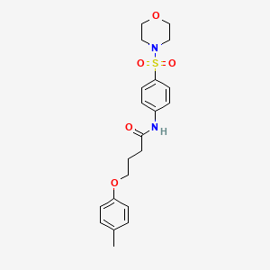 molecular formula C21H26N2O5S B2718841 4-(4-methylphenoxy)-N-(4-morpholin-4-ylsulfonylphenyl)butanamide CAS No. 867283-84-9