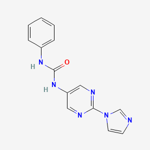 1-(2-(1H-imidazol-1-yl)pyrimidin-5-yl)-3-phenylurea