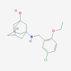 molecular formula C19H26ClNO2 B271885 3-[(5-Chloro-2-ethoxybenzyl)amino]-1-adamantanol 
