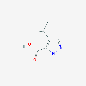 molecular formula C8H12N2O2 B2718867 1-methyl-4-(propan-2-yl)-1H-pyrazole-5-carboxylic acid CAS No. 1781950-08-0