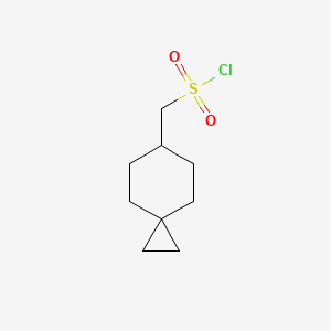 molecular formula C9H15ClO2S B2718873 Spiro[2.5]octan-6-ylmethanesulfonyl chloride CAS No. 2029499-20-3