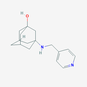 molecular formula C16H22N2O B271889 3-[(Pyridin-4-ylmethyl)amino]adamantan-1-ol 