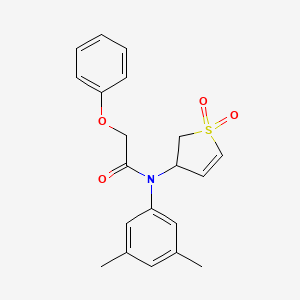 molecular formula C20H21NO4S B2718892 N-(3,5-dimethylphenyl)-N-(1,1-dioxido-2,3-dihydrothiophen-3-yl)-2-phenoxyacetamide CAS No. 863445-90-3
