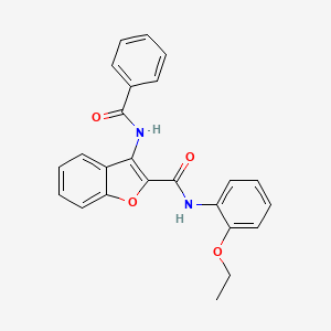 molecular formula C24H20N2O4 B2718918 3-苯甲酰胺-N-(2-乙氧基苯基)-1-苯并呋喃-2-甲酰胺 CAS No. 888444-59-5