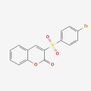 molecular formula C15H9BrO4S B2718937 3-(4-bromobenzenesulfonyl)-2H-chromen-2-one 