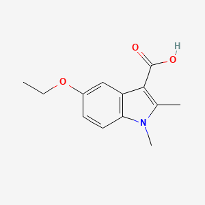 molecular formula C13H15NO3 B2718951 5-乙氧基-1,2-二甲基-1H-吲哚-3-羧酸 CAS No. 294195-10-1