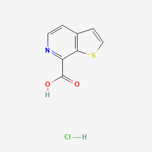 molecular formula C8H6ClNO2S B2718966 Thieno[2,3-c]pyridine-7-carboxylic acid hydrochloride CAS No. 2044714-45-4