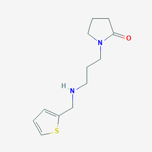 molecular formula C12H18N2OS B271897 1-{3-[(Thiophen-2-ylmethyl)amino]propyl}pyrrolidin-2-one 
