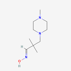 molecular formula C10H22ClN3O B2718980 (1E)-2,2-二甲基-3-(4-甲基哌嗪-1-基)-丙醛肟 CAS No. 1119452-80-0
