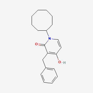 molecular formula C20H25NO2 B2718992 3-benzyl-1-cyclooctyl-4-hydroxy-2(1H)-pyridinone CAS No. 478247-80-2