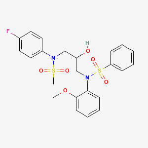 molecular formula C23H25FN2O6S2 B2718995 C23H25FN2O6S2 CAS No. 868212-36-6