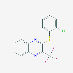 2-((2-Chlorophenyl)sulfanyl)-3-(trifluoromethyl)quinoxaline