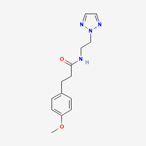 molecular formula C14H18N4O2 B2719009 N-(2-(2H-1,2,3-triazol-2-yl)ethyl)-3-(4-methoxyphenyl)propanamide CAS No. 2097919-65-6