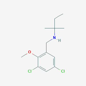 molecular formula C13H19Cl2NO B271901 N-(3,5-dichloro-2-methoxybenzyl)-2-methylbutan-2-amine 