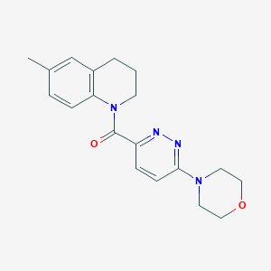 molecular formula C19H22N4O2 B2719017 (6-methyl-3,4-dihydroquinolin-1(2H)-yl)(6-morpholinopyridazin-3-yl)methanone CAS No. 1396785-29-7