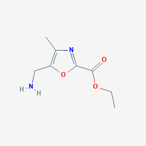 Ethyl 5-(aminomethyl)-4-methyl-1,3-oxazole-2-carboxylate
