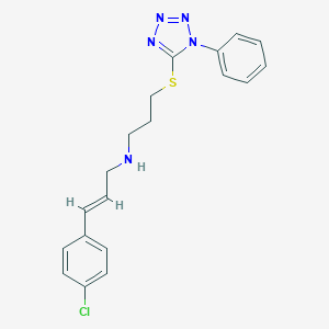 (2E)-3-(4-chlorophenyl)-N-{3-[(1-phenyl-1H-tetrazol-5-yl)sulfanyl]propyl}prop-2-en-1-amine