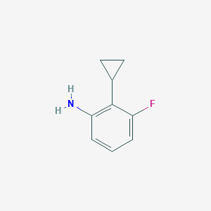 molecular formula C9H10FN B2719077 2-Cyclopropyl-3-fluoroaniline CAS No. 2366994-64-9