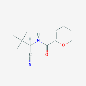 molecular formula C12H18N2O2 B2719079 N-(1-Cyano-2,2-dimethylpropyl)-3,4-dihydro-2H-pyran-6-carboxamide CAS No. 1436083-41-8