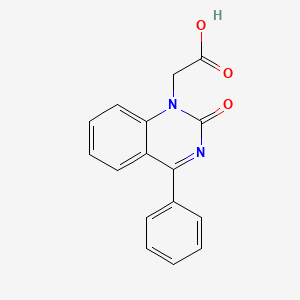 molecular formula C16H12N2O3 B2719086 (2-氧代-4-苯基喹唑啉-1(2H)-基)乙酸 CAS No. 1030121-74-4