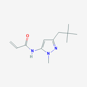 N-[3-(2,2-dimethylpropyl)-1-methyl-1H-pyrazol-5-yl]prop-2-enamide