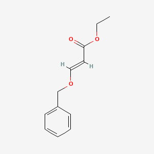 molecular formula C12H14O3 B2719092 (E)-ethyl 3-(benzyloxy)acrylate CAS No. 168846-45-5