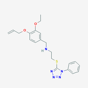 {[3-ETHOXY-4-(PROP-2-EN-1-YLOXY)PHENYL]METHYL}({2-[(1-PHENYL-1H-1,2,3,4-TETRAZOL-5-YL)SULFANYL]ETHYL})AMINE