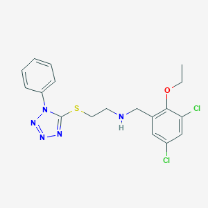 N-(3,5-dichloro-2-ethoxybenzyl)-2-[(1-phenyl-1H-tetrazol-5-yl)sulfanyl]ethanamine