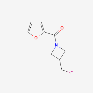 molecular formula C9H10FNO2 B2719146 (3-(Fluoromethyl)azetidin-1-yl)(furan-2-yl)methanone CAS No. 2097920-31-3