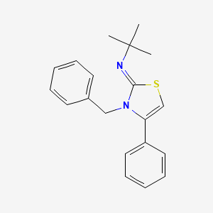 molecular formula C20H22N2S B2719160 (Z)-N-(3-benzyl-4-phenylthiazol-2(3H)-ylidene)-2-methylpropan-2-amine CAS No. 300570-96-1