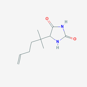 molecular formula C10H16N2O2 B2719172 5-(2-Methylhex-5-en-2-yl)imidazolidine-2,4-dione CAS No. 2379945-24-9