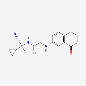 N-(1-Cyano-1-cyclopropylethyl)-2-[(8-oxo-6,7-dihydro-5H-naphthalen-2-YL)amino]acetamide