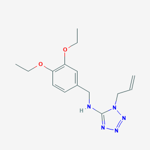 molecular formula C15H21N5O2 B271918 N-(1-allyl-1H-tetraazol-5-yl)-N-(3,4-diethoxybenzyl)amine 