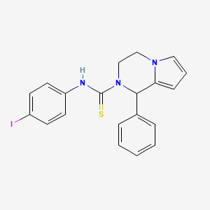 molecular formula C20H18IN3S B2719182 N-(4-碘苯基)-1-苯基-3,4-二氢吡咯并[1,2-a]吡嗪-2(1H)-羰基硫脲 CAS No. 393823-52-4