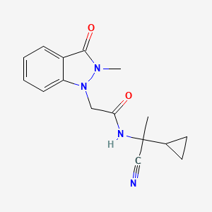 N-(1-cyano-1-cyclopropylethyl)-2-(2-methyl-3-oxo-2,3-dihydro-1H-indazol-1-yl)acetamide