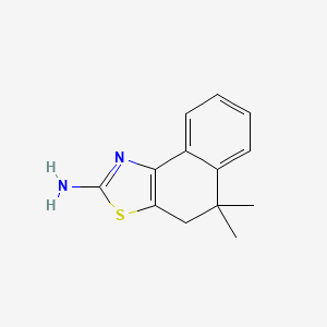 molecular formula C13H14N2S B2719190 5,5-二甲基-4H-苯并[e][1,3]苯并噻唑-2-胺 CAS No. 1152503-94-0