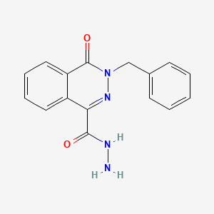 molecular formula C16H14N4O2 B2719191 3-Benzyl-4-oxo-3,4-dihydrophthalazine-1-carbohydrazide CAS No. 750610-64-1