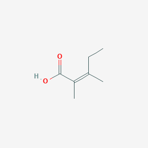 molecular formula C7H12O2 B2719201 (Z)-2,3-二甲基戊-2-烯酸 CAS No. 90969-18-9