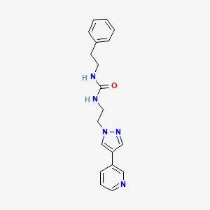 1-(2-phenylethyl)-3-{2-[4-(pyridin-3-yl)-1H-pyrazol-1-yl]ethyl}urea