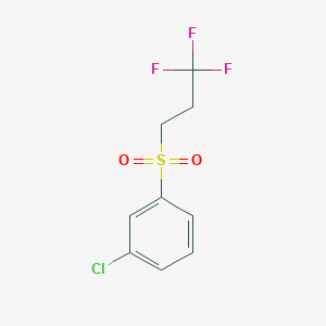 molecular formula C9H8ClF3O2S B2719230 3-Chlorophenyl 3,3,3-trifluoropropylsulfone CAS No. 1707367-48-3
