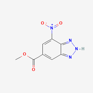 molecular formula C8H6N4O4 B2719233 Methyl 4-nitro-1H-1,2,3-benzotriazole-6-carboxylate CAS No. 706793-17-1