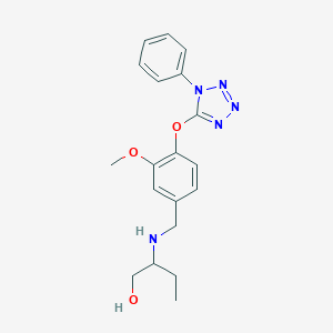 2-({3-methoxy-4-[(1-phenyl-1H-tetrazol-5-yl)oxy]benzyl}amino)butan-1-ol