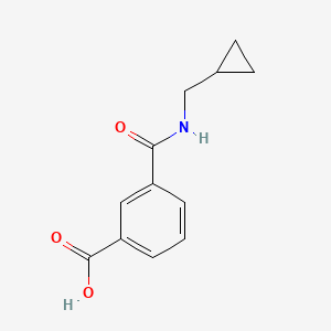 molecular formula C12H13NO3 B2719240 3-(Cyclopropylmethylcarbamoyl)benzoic acid CAS No. 1154359-44-0