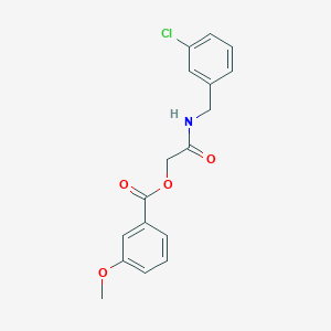 molecular formula C17H16ClNO4 B2719241 2-((3-氯苄基)氨基)-2-氧乙酸乙酯 3-甲氧基苯酸酯 CAS No. 1002461-33-7