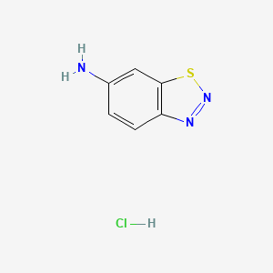 molecular formula C6H6ClN3S B2719282 Benzo[d][1,2,3]thiadiazol-6-amine hydrochloride CAS No. 2247849-72-3