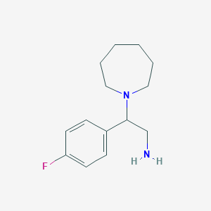 molecular formula C14H21FN2 B2719283 2-Azepan-1-yl-2-(4-fluorophenyl)ethanamine CAS No. 876715-94-5